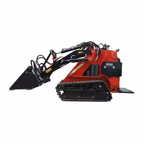 Minicargadora compacta con cucharón y accesorios en oferta