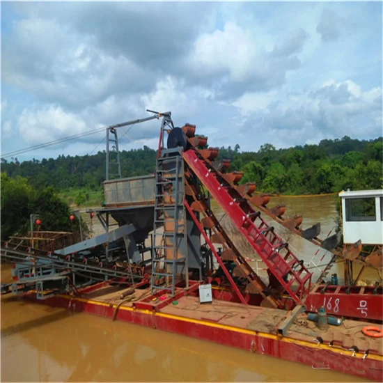 Equipos portátiles de minería de oro de río utilizados en el río