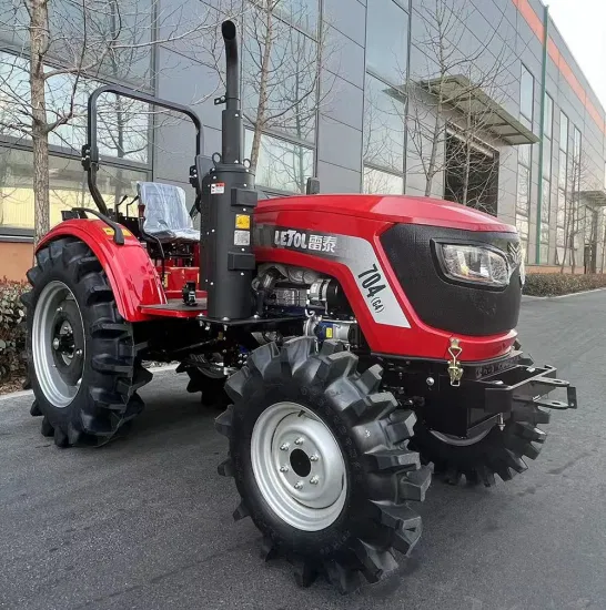 4WD 70HP Jardín Tractor CE Orchard Tractor Pequeño Tractor agrícola de cuatro ruedas Caminante Mini Tractor para maquinaria agrícola