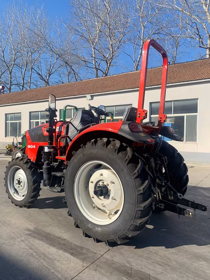 90HP 4*4 Agrícola /Granja/Jardín/Tractor agrícola/Cosechadora de arroz/Arado a precio barato